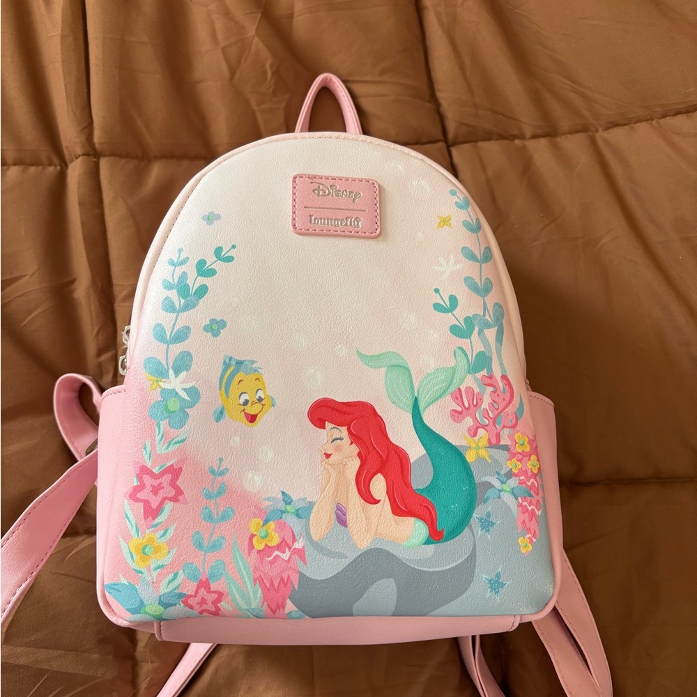 Disney Loungefly Pink Little Mermaid Backpack